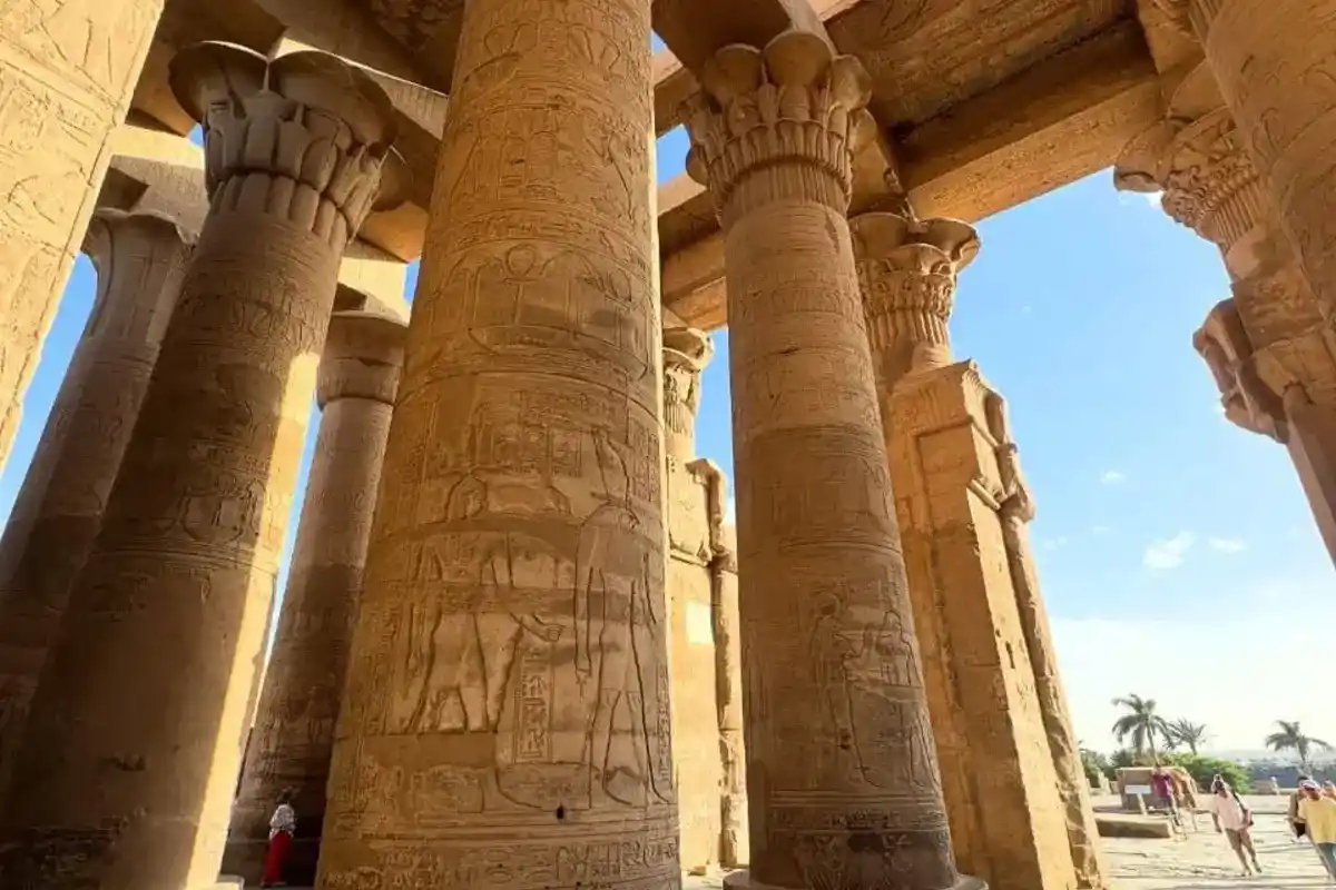Excursion privée d'une journée aux temples d'Edfou et de Kom Ombo au départ de Louxor