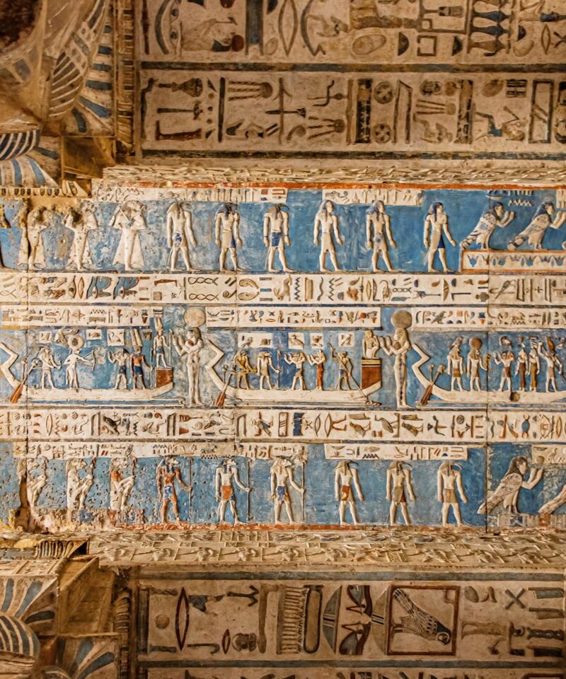 beautiful interior temple dendera temple hathor egypt dendera ancient egyptian temple near city ken 556412 433